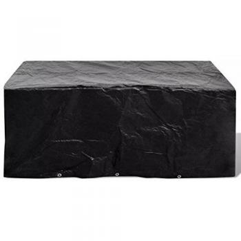 vidaXL Funda Protectora para Set de Muebles de Jardín de 6 Personas 8 Ojales 240x260 cm Cubierta Protección para Mobiliario Comedor de Exterior