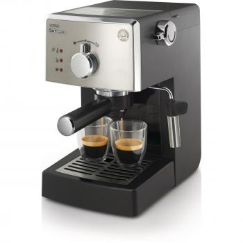 Saeco Poemia Class HD8425/11 - Máquina de café espresso manual para café molido y monodosis E.S.E, 950 W, color negro y gris