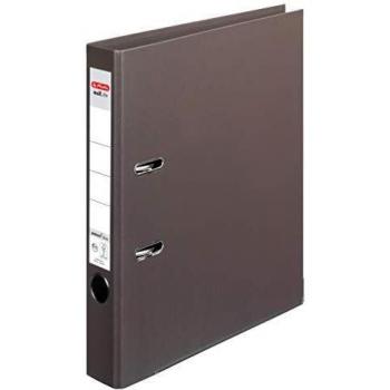 Carpeta Herlitz maX.file protect plus A4, 50 mm, marrón, plástico PP laminado