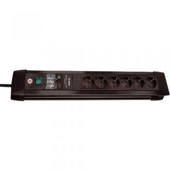 Brennenstuhl 1156000396 Regleta contra Subidas de Tensión, 230 V, 55 cm, Negro