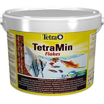Tetra Min Fish Food, Complete Food for All Tropical Fish for Health, Colour and Vitality, 10 Litre