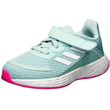adidas Duramo SL, Road Running Shoe, Halo Mint/Cloud White/Screaming Pink, 27 EU