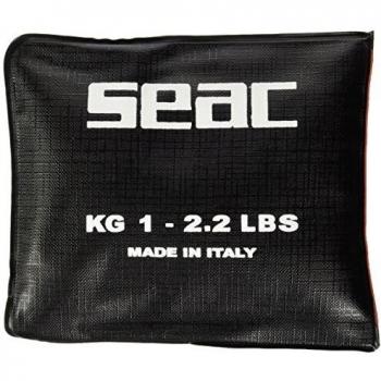 SEAC 1040002, Bolsa De Plomos Diseño Italiano Unisex Adulto, Negro, 1 Kg