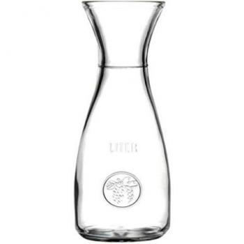 Botella de vino italiana Bacchus 1 L y jarra de vino 0,5 L
