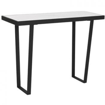 Consola Home ESPRIT Multicolor Blanco y Negro de Metal 100 x 35 x 75 cm