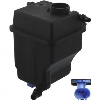 Depósito de expansión FEBI BILSTEIN 38458, tipo refrigerante, fabricado en plástico resistente, con capacidad adecuada para sistemas de enfriamiento automotriz, incluye tapón hermético y diseño optimizado para evitar fugas