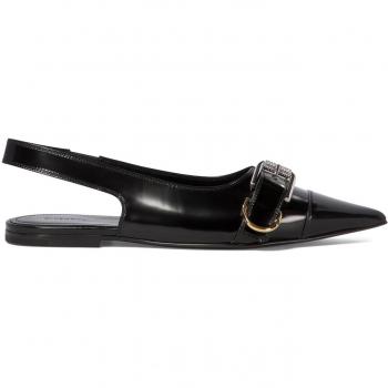 Givenchy Women's Voyou Slingback Ballerinas in Black | Size 38 | BE500SE28Z001