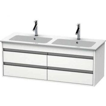 Mueble Bajo Lavabo Duravit Ketho 127x47,5x48cm, 4 Cajones, Suspendido, Gris Hormigón Mate