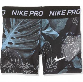 Nike G NP Boy Short AOP1 Shorts, Niñas, Ashen Slate/Black/White, S