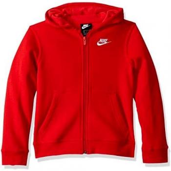 NIKE B NSW Hoodie FZ Club Sudadera, Niños, University Red/University Red/