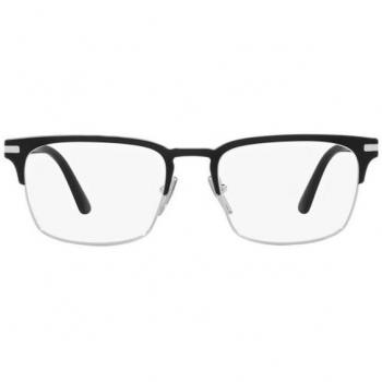 Prada PR 58ZV Asian Fit 1AB1O1 Men's Eyeglasses Black Size 55 - Blue Light Block Available