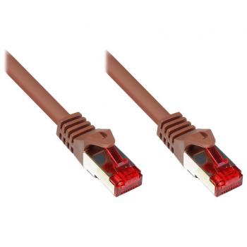 Cable de Red Cat6 S/FTP RJ45-RJ45 0.25m Marrón