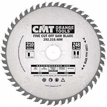 Sierra circular para corte de precisión CMT 292.216.80M 216x2.8x30 Z80 ATB -5° NEG