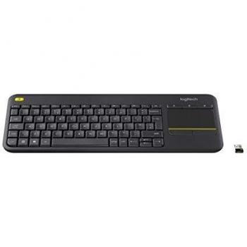 Logitech K400 Plus TV Teclado RF Inalámbrico Eslovaco Negro