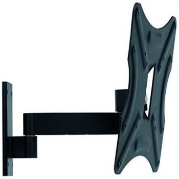 Napofix 470570 Soporte de Pared Inclinable para TV LED/LCD de 14 a 37 Pulgadas, con 1 Brazo, Color Negro