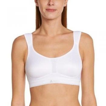 Odlo - Sujetador deportivo de running para mujer, tamaño 85D, color blanco