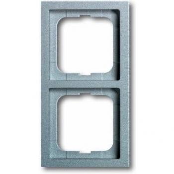 Busch-Jaeger Future Linear 2-Gang Aluminum Silver Frame (1722-183K)