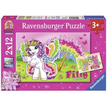 Puzzle Ravensburger 2 Piezas - Filly: Princesa Scarlet y Amigos - 12 Piezas
