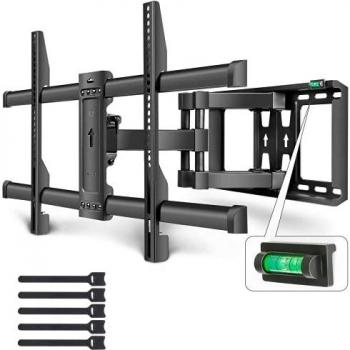 Soporte de Pared para TV 37-85 Pulgadas, Carga hasta 60kg y VESA Máx 700X400, Soporte de TV para Pantalla LCD/LED/Plasma/Curva, Soportes de Pared y Techo para TV Articulado, Inclinable y Giratorio