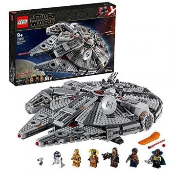 LEGO 75257 Star Wars Halcón Milenario Set de Construcción de Nave Espacial con Mini Figuras de Chewbacca, Lando, C-3PO, R2-D2