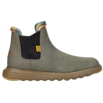 HeyDude - Botines repelentes al agua para hombre Branson Classic en color Dusty Olive/Espresso, talla 40, estilo plano y casual
