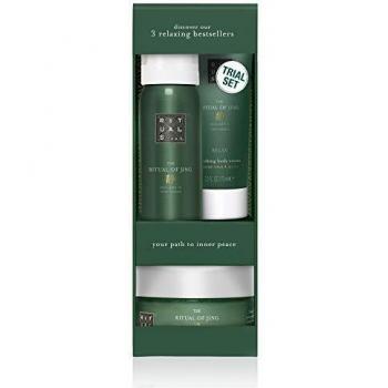 Estuche Ritual Of Jing para Relajación - Espuma 50ml, Exfoliante 125ml, Crema 70ml