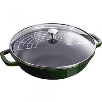 STAUB 30 cm Wok de Hierro Fundido, basilikum