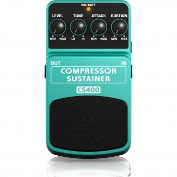 Pedal de efectos Behringer COMPRESSOR/SUSTAINER CS400 Ultimate Dynamics