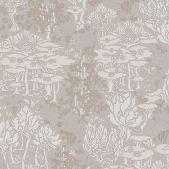 Papel Pintado Vinílico Botánico Floral Gris Marini Amalfi Saint Honore