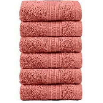 TRIDENT Juego paño de Lavado - Soft & Plush - 100% algodón, 500 gsm, 6 Pieza Juego paño de Lavado, súper Absorbente, Ultra Suave