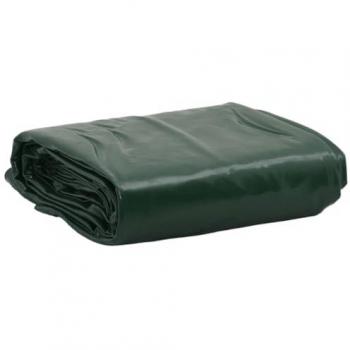 Lona Verde Impermeable 1,5x2,5 m 650 g/m² con Ojetes Metálicos y Resistente a los UV