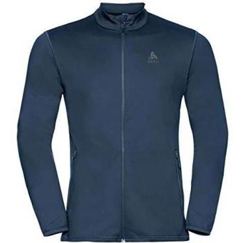 Odlo Chaqueta Alagna para hombre con cremallera completa, Hombre, Chaqueta de forro polar., 541862_20377_XL, Azul