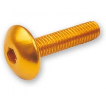 Kit de 6 tornillos hexagonales planos Allen con alomada M6x15 mm color rojo - JY-HWSA-M6X15MM-Red - Código de barras: 8430525042889