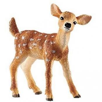 Schleich- Figura de Cervato de cola blanca, Colección Wild Life, 5.2 cm