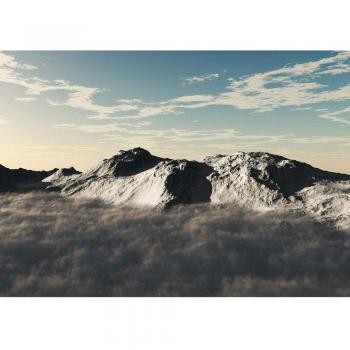 Liwwing FTVLPP-0244-350x245 - Vellón fotografía de fondo 350x245 cm - cima! premium plus fondo de pantalla! fondos de pantalla mural pintado pared murales de pared montañas cielo imagen xxl wanddeko nubes - no 244ª