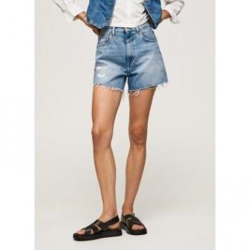 Short vaquero de tiro alto Rachel azul Pepe Jeans