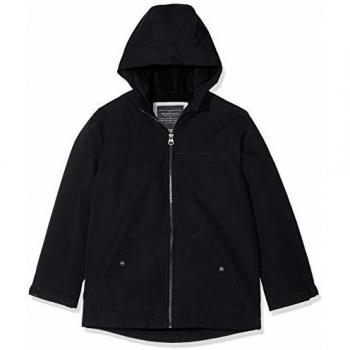 Quiksilver Waiting Period-Parka Resistente Al Agua con Capucha para Chicos 8-16, Niños, Black, M/12