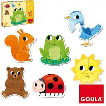 Goula - Rompecabezas de 6 Formas, Piezas Grandes para Niños a partir de 2 Años