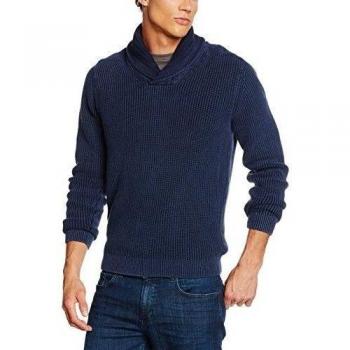 Tommy Hilfiger Baxter Gmd Shawl-NK CF, Suéter para Hombre, Azul