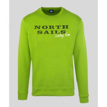North Sails Men's Long-Sleeved Crew-Neck Sweatshirt 9022970 - Green, Size Small