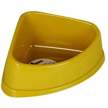 BigBuy Home S2206647 Comedero para Mascotas Pet Triangular, 19 x 15 x 7 cm