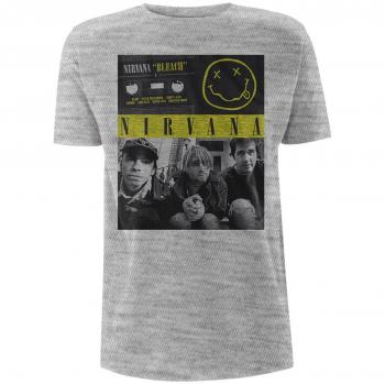Nirvana Bleach Tape Photo Grey T-Shirt - Small - 90% Cotton, 10% Polyester