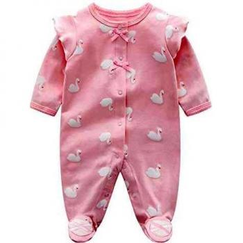 Bebé Niñas Mameluco Footies Mono Manga Larga Bodys Algodón Pijamas Pelele 0-3 Meses