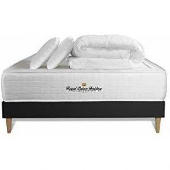 Pack Colchón y Sommier Windsor 180x200 cm con Muelles Ensachados y Viscoelástica, Incluye 2 Almohadas y 1 Edredón, Altura Total: 26 cm, Confort Equ