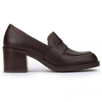 Zapato de salón de mujer Landas 001 estilo mocasín de piel