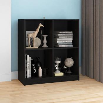 Aparador negro de madera maciza de pino 70x33x76 cm