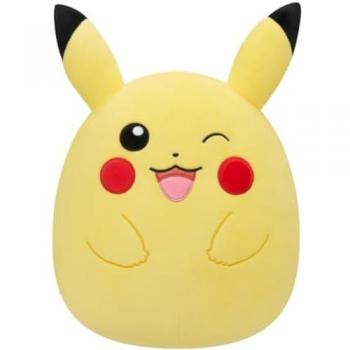 Peluche Gigante Pokemon Squishmallow Pikachu 51 cm, Oficial, Muy Suave, Jazwares