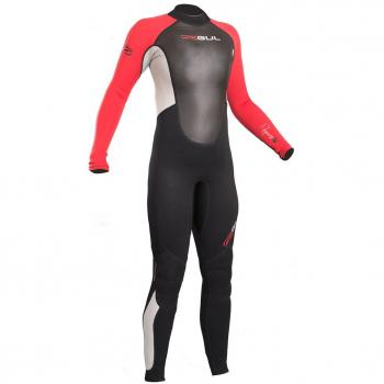 Gul 2018 Response Junior 3/2mm Flatlock Wetsuit Black/Red RE1322-B4 Junior Sizes - T2