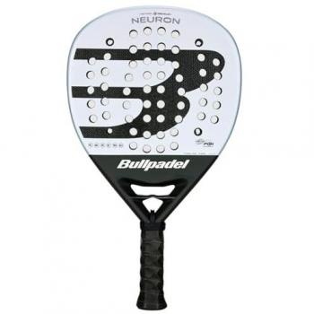 Pala de pádel Bullpadel Neuron 2025 Fede Chingotto, 370g, color plateado-negro, encordado: no