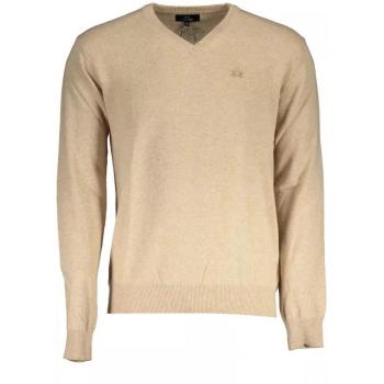 La Martina Elegant V-Neck Wool Blend Sweater - M